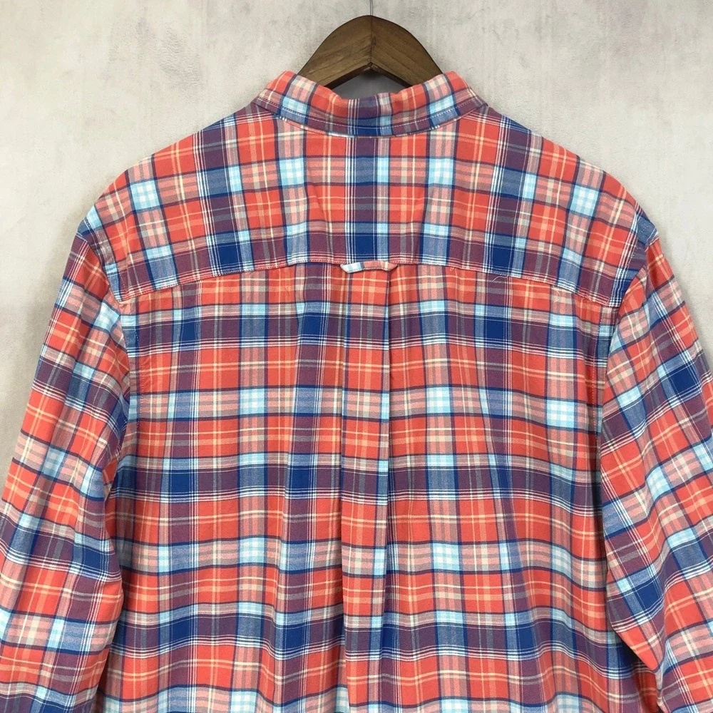 Saddlebred Vintage Oxford Shirt Mens XL Plaid Button Down‎ Preppy Americana